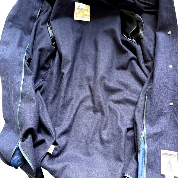 VTG 80s London Fog Trench Coat Womens sz 14 P Khaki Lined Preppy Classic - Picture 7 of 9